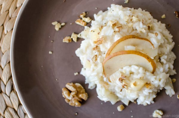 Risotto with Taleggio Cheese, Pears, and Walnuts | veryEATalian-9