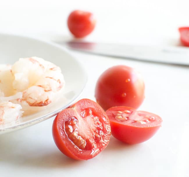 Fusilli with Asparagus, Shrimp, and Cherry Tomatoes | veryEATalian-20