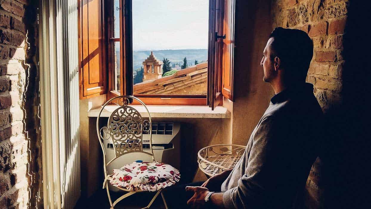 My trip in Tuscany: we loved the view from our room in San Gimignano| Very EATalian