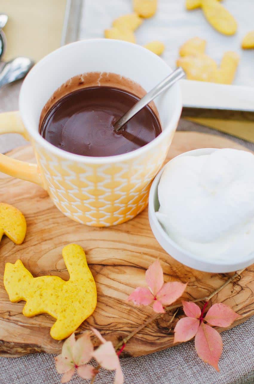 Italian hot chocolate + pumpkin cookies | Very EATalian