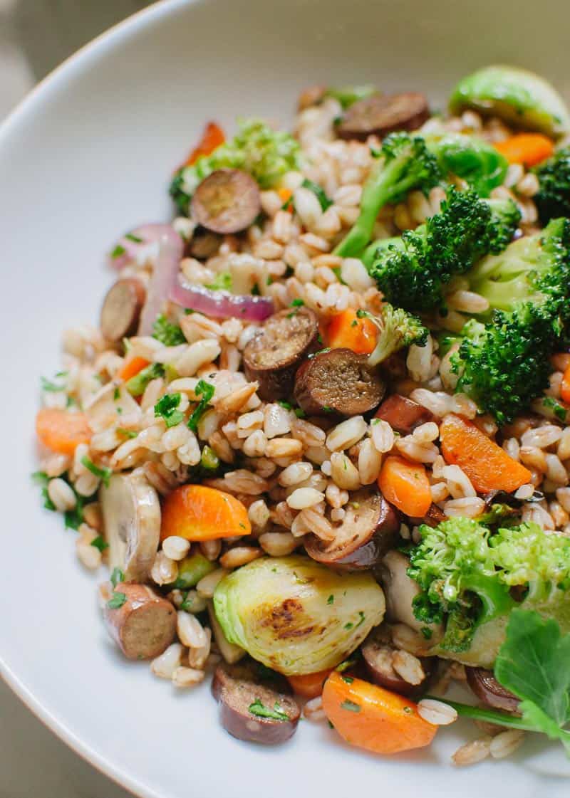 Warm Vegan Farro Bowl | Very EATalian