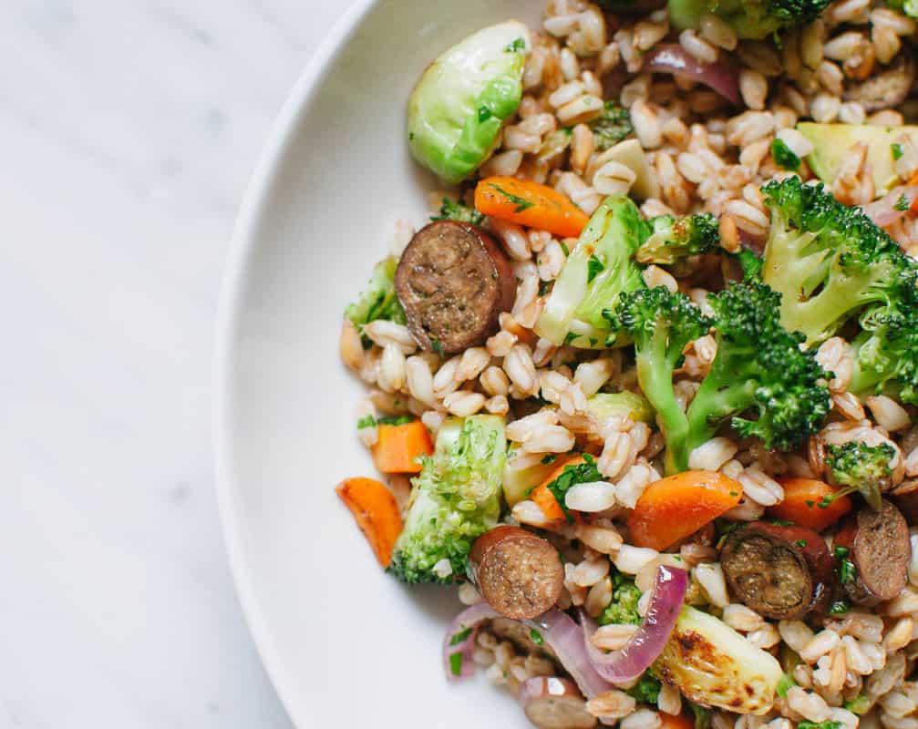 Warm Vegan Farro Bowl | Very EATalian 