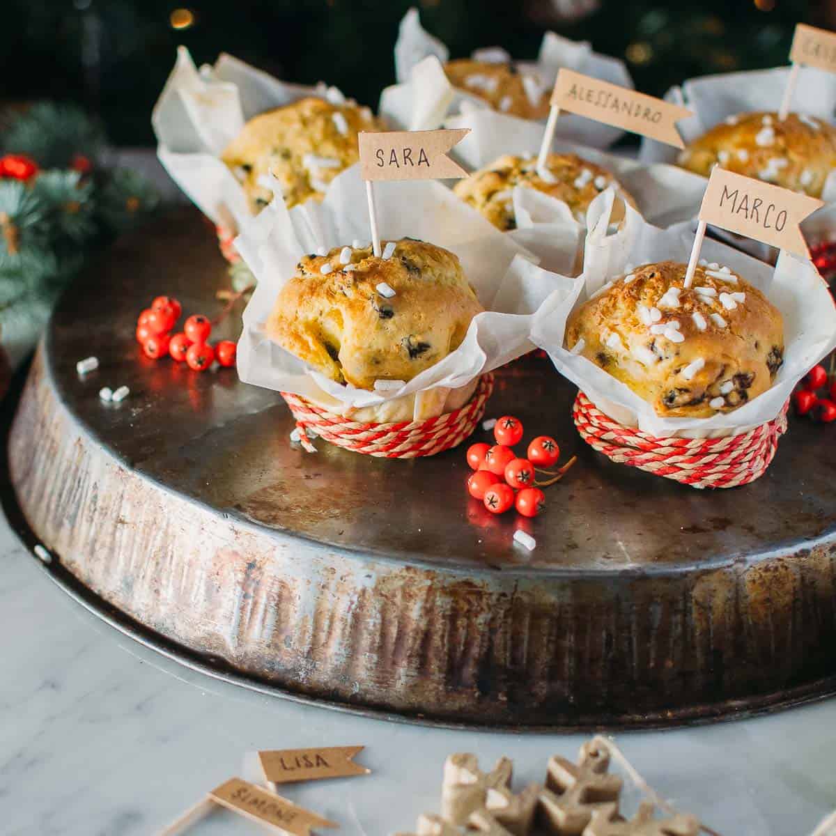 Cooking with Manuela: Traditional Italian Panettone in a Muffin Size