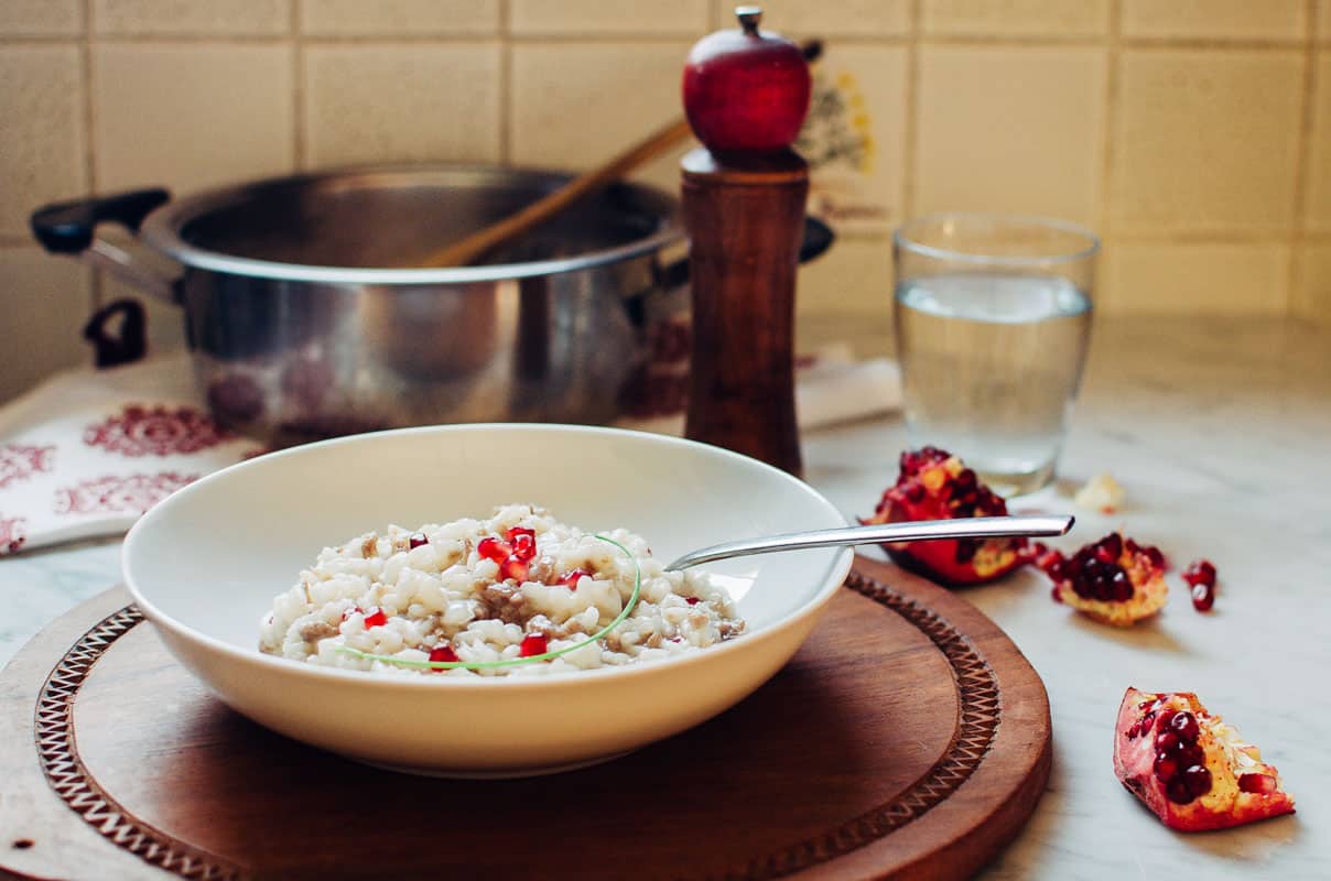 Pomegranate Sausage Risotto | Very EATalian