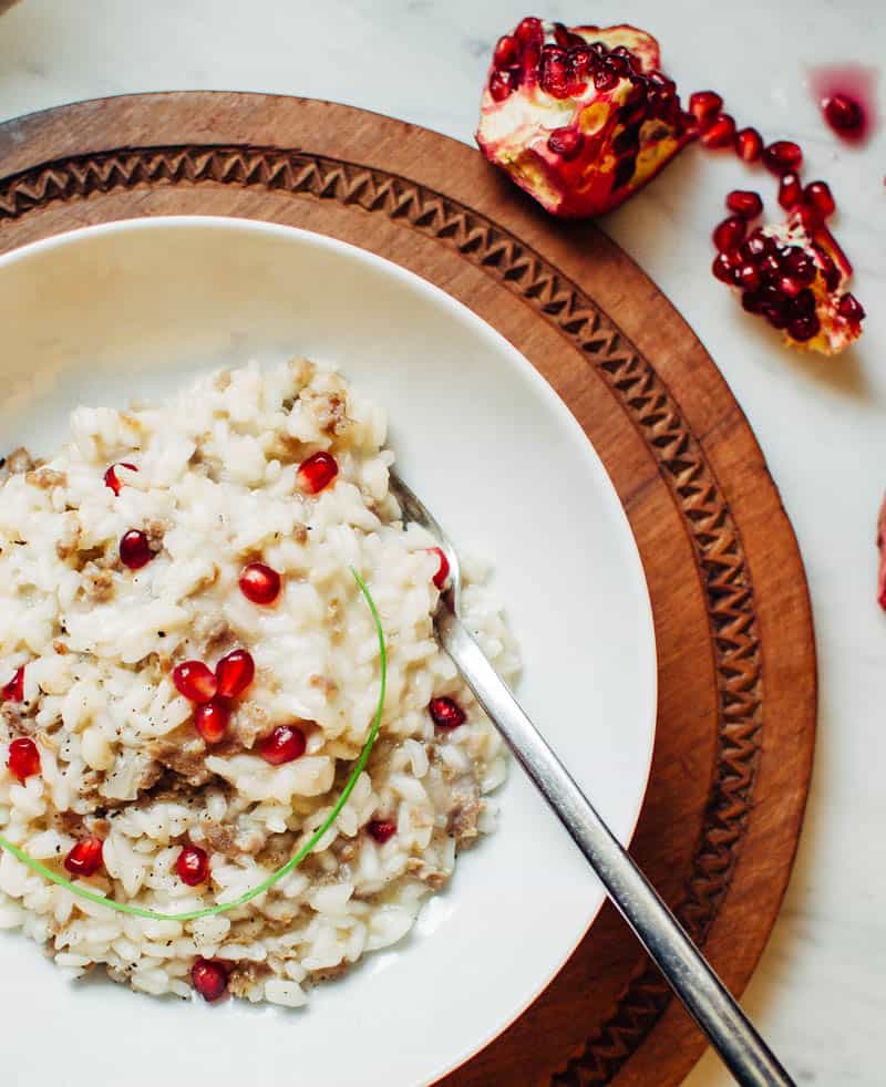 Pomegranate Sausage Risotto | Very EATalian