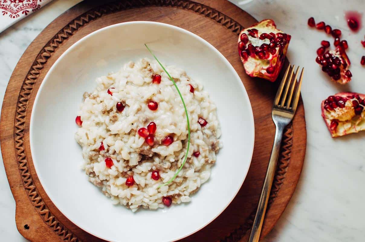 Pomegranate Sausage Risotto | Very EATalian