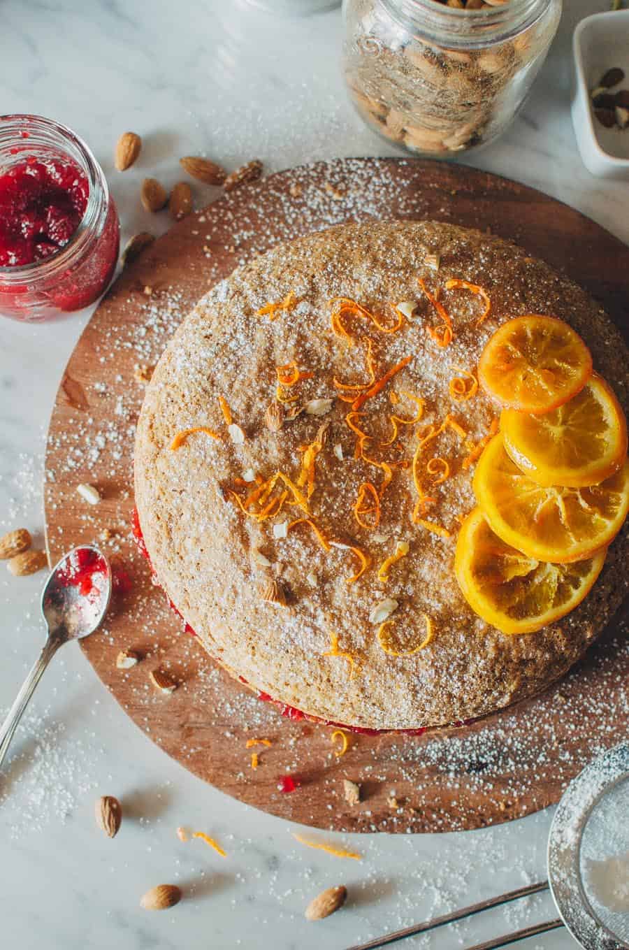 Gluten-free Red Berry Almond Buckwheat Cake | Very EATalian