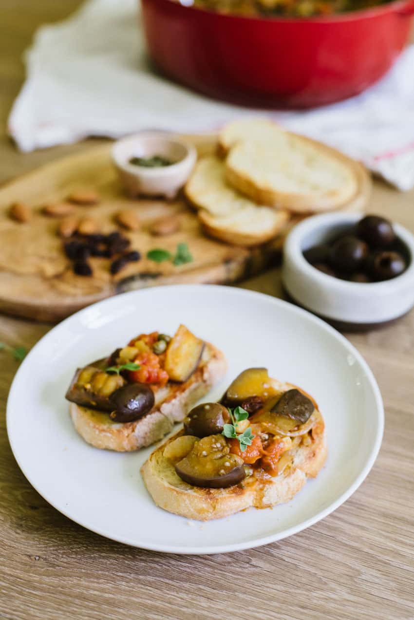 Crostini with Caponata: a sweet-and-sour summertime classic | Very EATalian