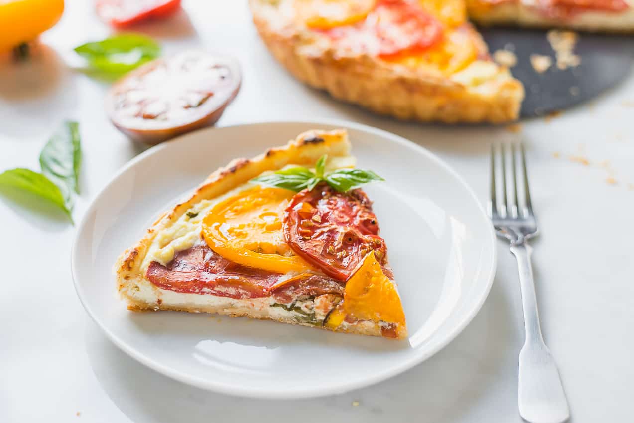 Heirloom Tomato Ricotta Tart | www.veryEATalian.com