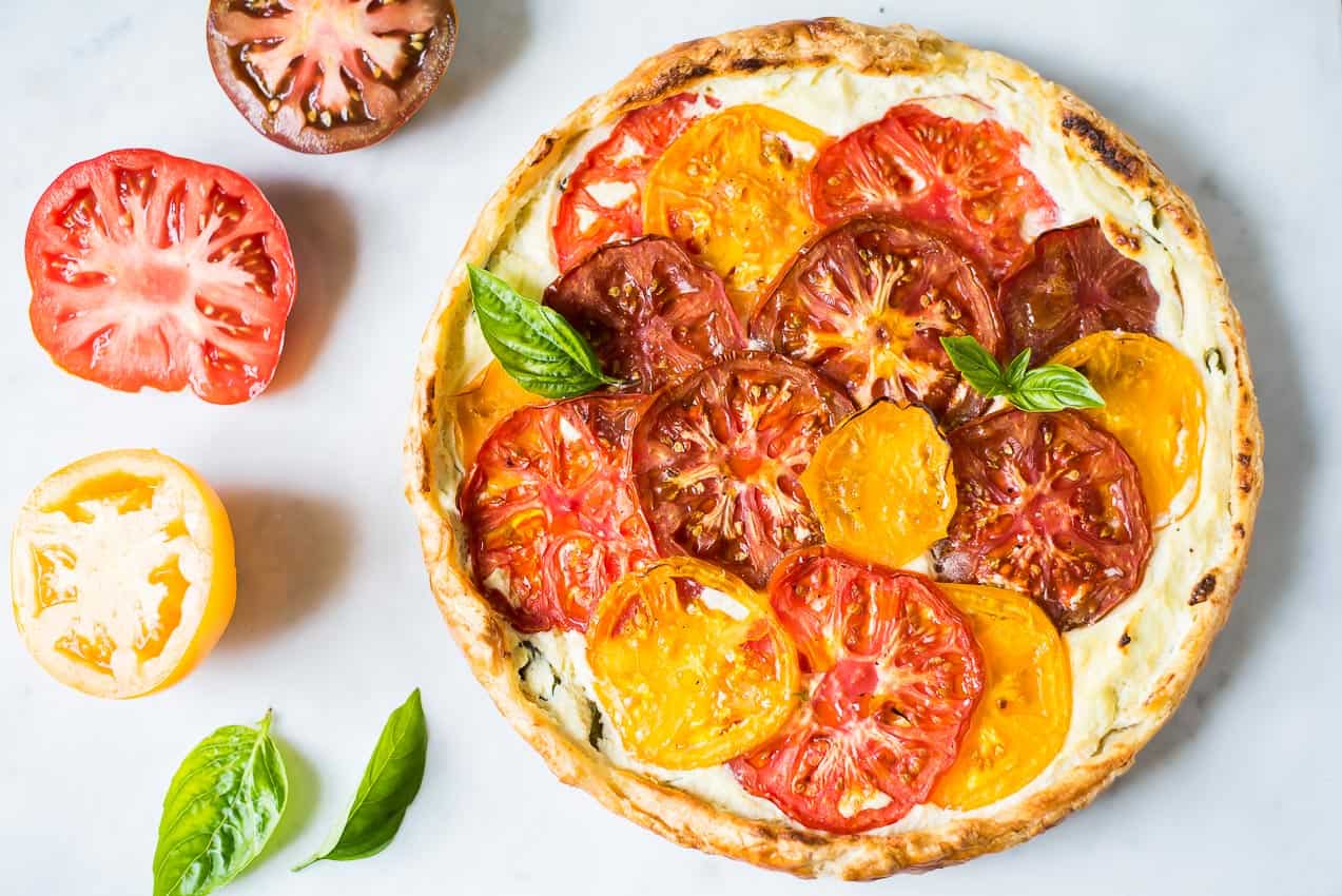 Heirloom Tomato Ricotta Tart | www.veryEATalian.com