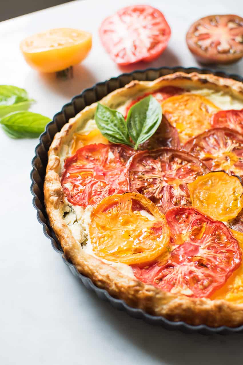 Heirloom Tomato Ricotta Tart - Very EATalian