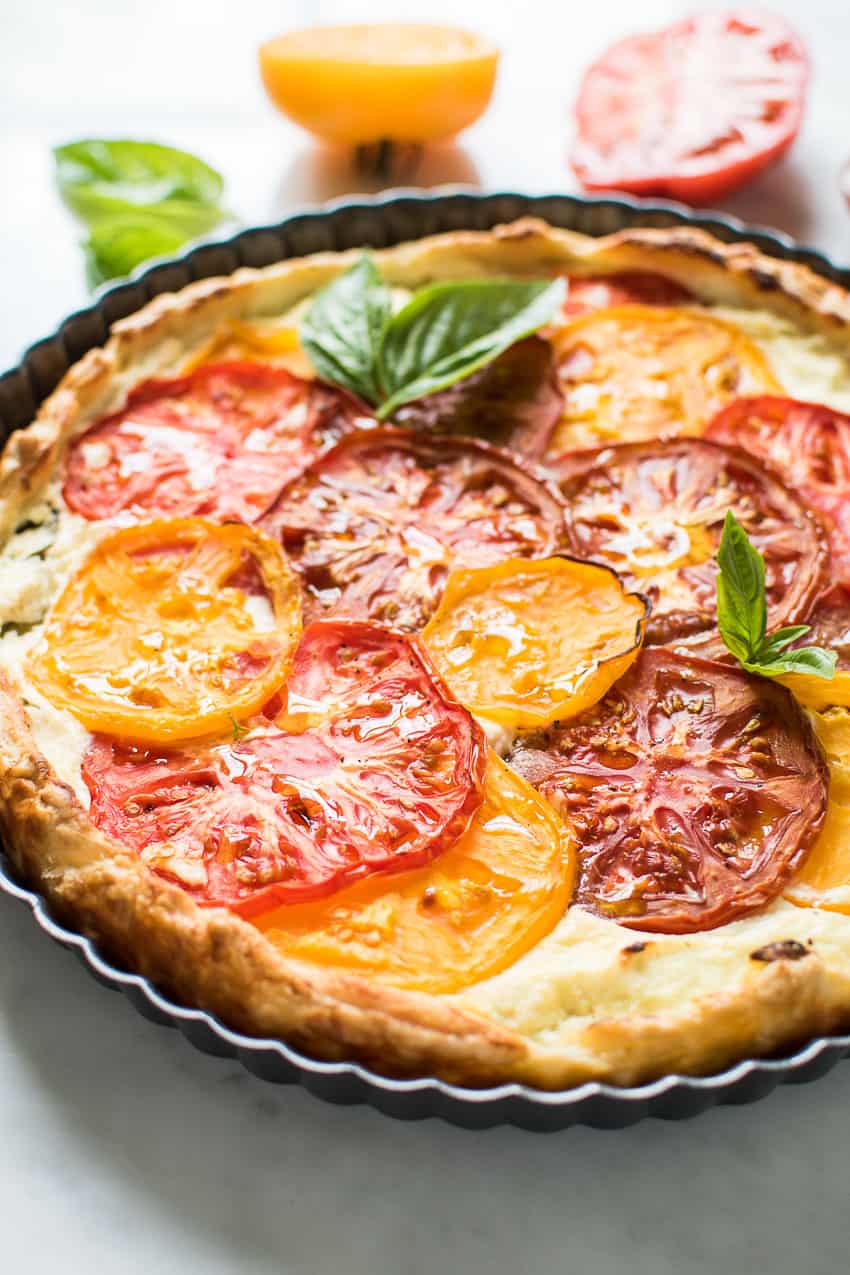 Heirloom Tomato Ricotta Tart | www.veryEATalian.com