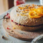 Gluten-free Red Berry Almond Buckwheat Cake