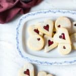 Jam-filled Pasta Frolla Cookies! Buttery, sweet and tart, they're versatile and perfect for Valentine's Day!